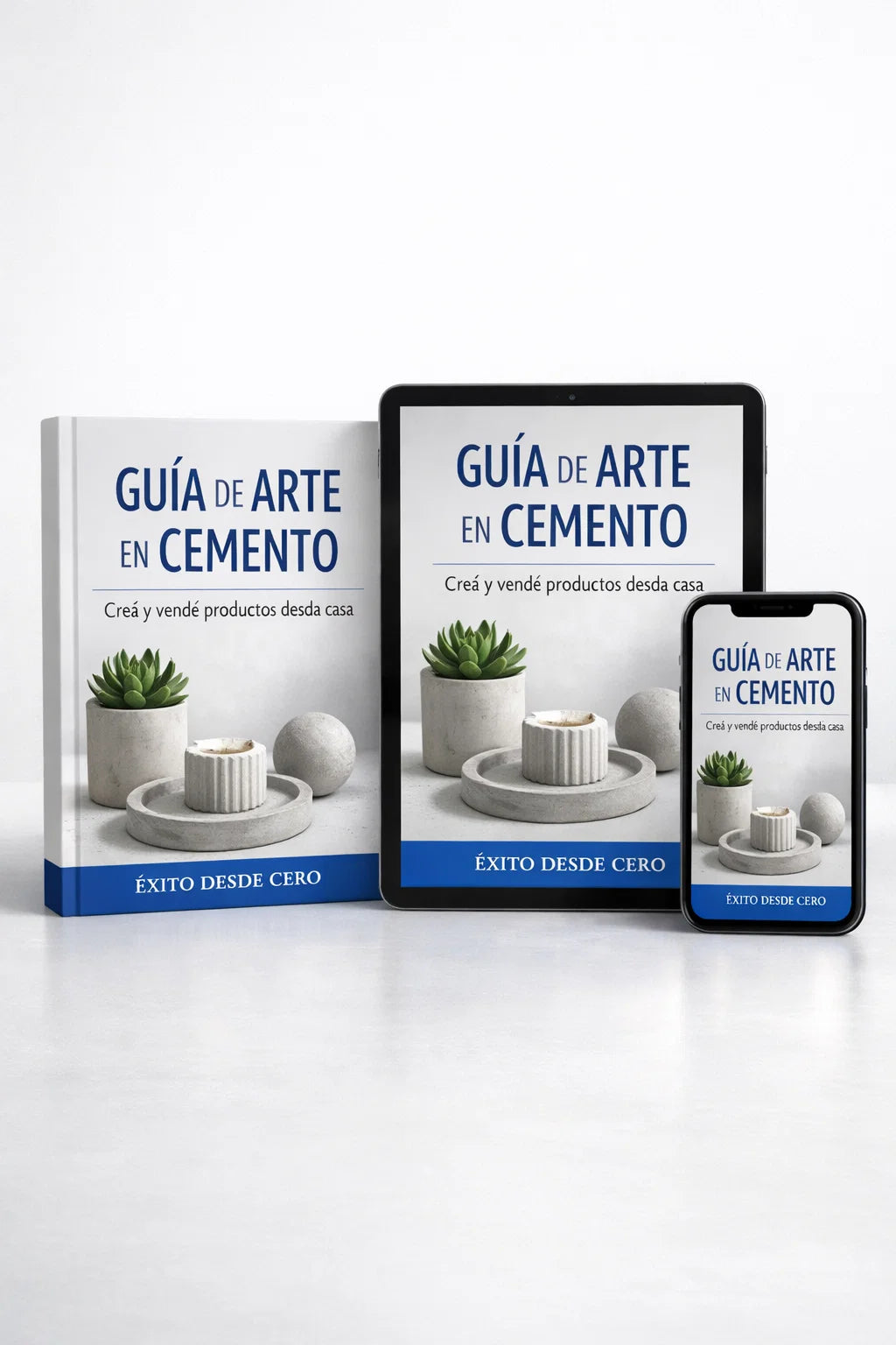 GUÍA PRACTICA "ARTE EN CEMENTO" VIDEOS + BONOS DE REGALOS